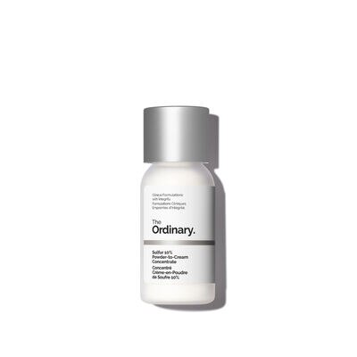 SULFUR 10% POWDER-TO-CREAM CONCENTRATE (CONCENTRADO DE AZUFRE AL 10% EN TEXTURA POLVO A CREMA PARA DISMINUIR BROTES)